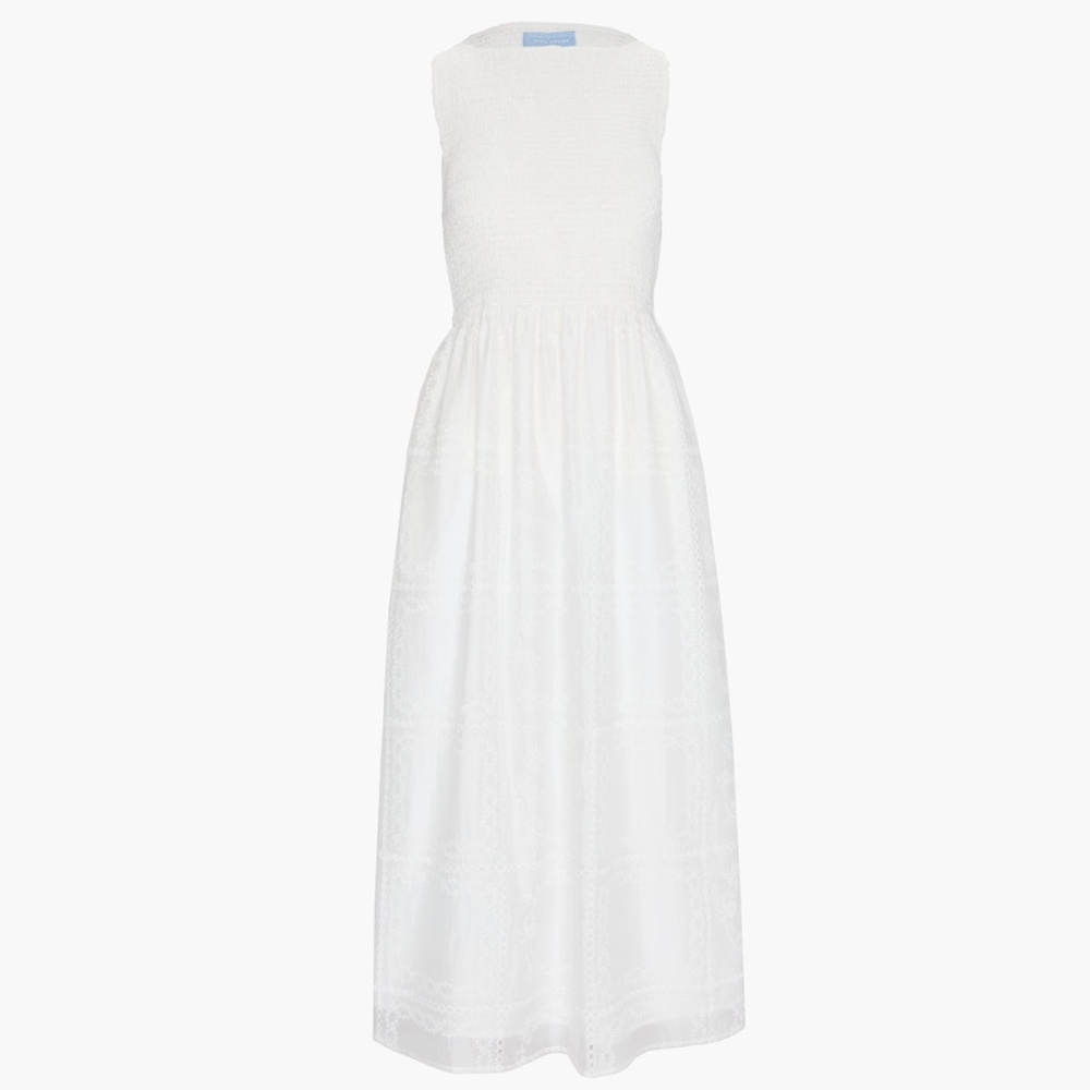 Hill House White Sleeveless Maxi Dress